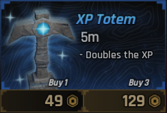 3X XP Totem